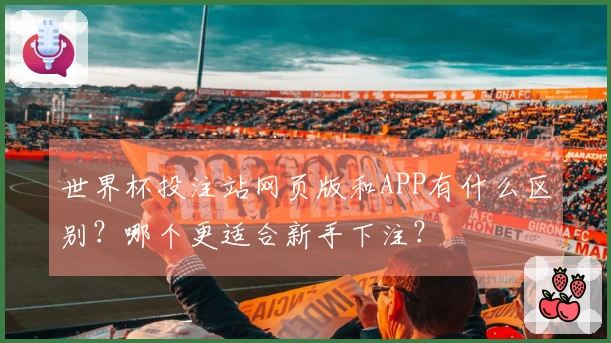 世界杯投注站网页版和APP有什么区别？哪个更适合新手下注？